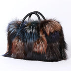 Real Fox Fur Crossbody Bag Luxury Handbag Exclusive