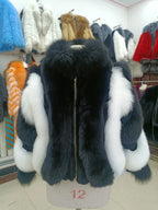 Blair Fox Fur Coat with Collar