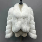 Victoria Red Fox Silver Fur Coat