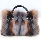 Fox Fur Crossbody Bag Designer Luxury Handbag Exclusive