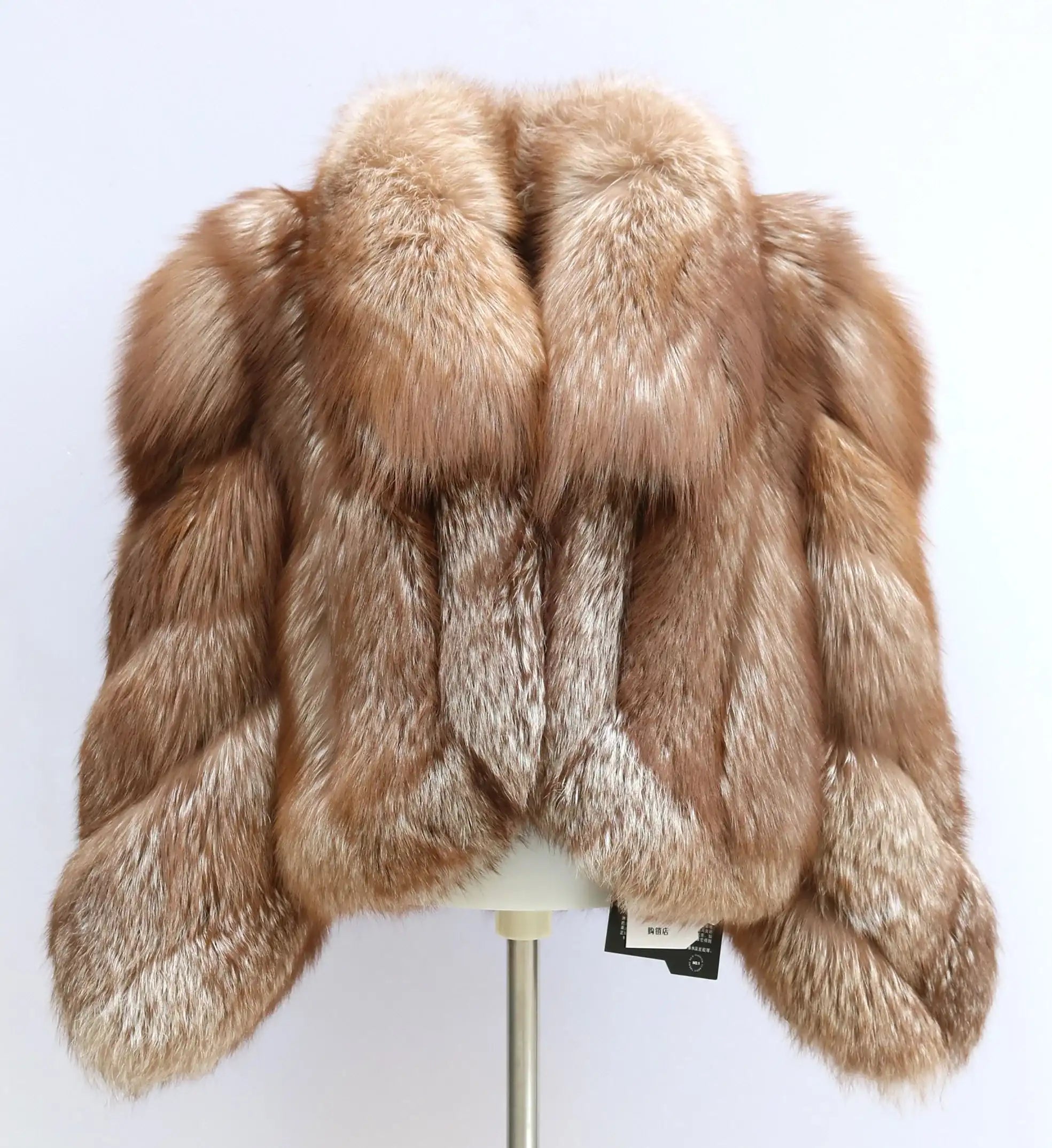 Erika Big Fluffy Fox Fur Coat
