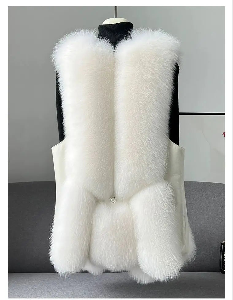 Elle Aspen Fox Fur Gilet