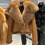 Nelly Shearling Coat With Hood