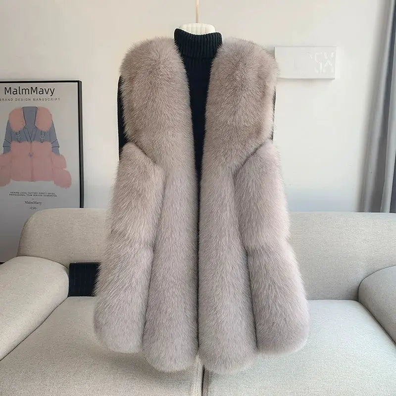 Emery Snowflake Fox fur Gilet