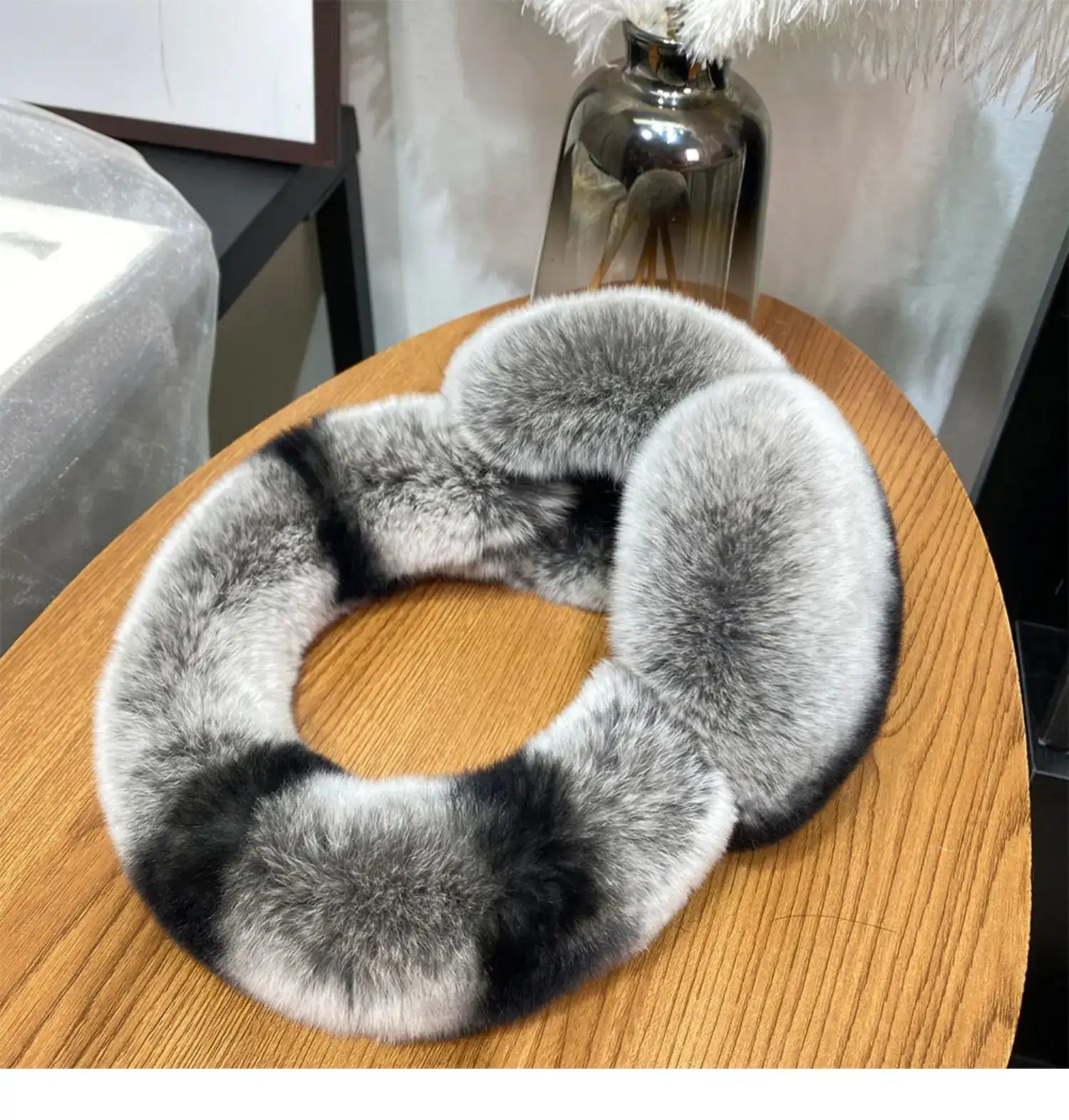 Rex rabbit fur Earmuffs