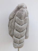 Erika Big Fluffy Fox Fur Coat