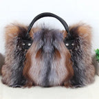 Fox Fur Crossbody Bag Designer Luxury Handbag Exclusive