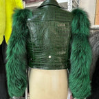 Regina Genuine Leather and Natural Fur Coat
