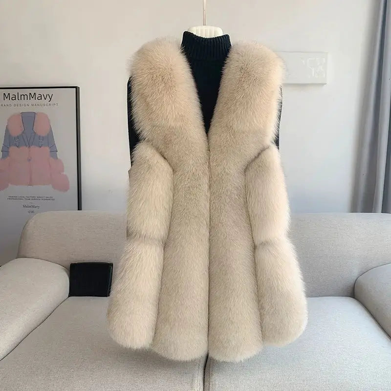 Emery Snowflake Fox fur Gilet