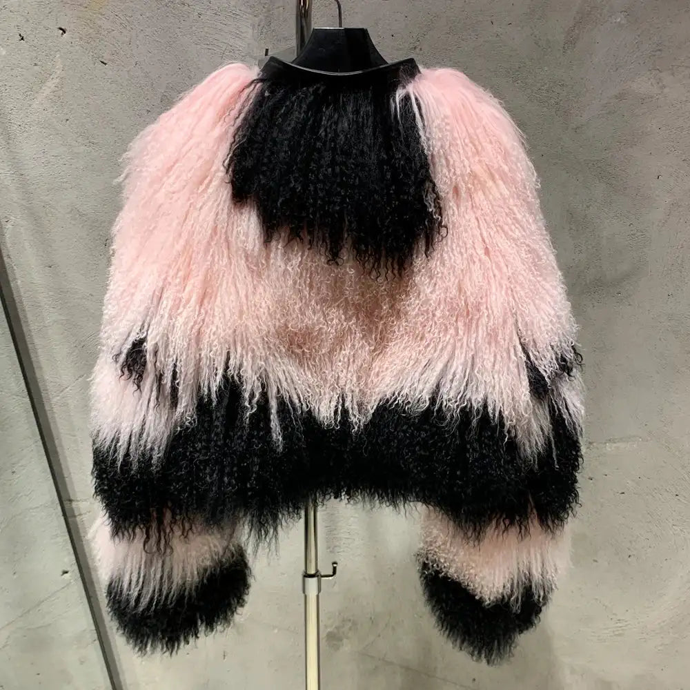 Stella Frost Mongolian Shearling Fur Coat