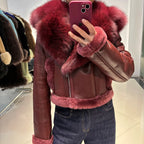 Nelly Shearling Coat With Hood