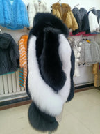 Blair Fox Fur Coat with Collar
