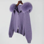 Luna Fur Collar Cardigan
