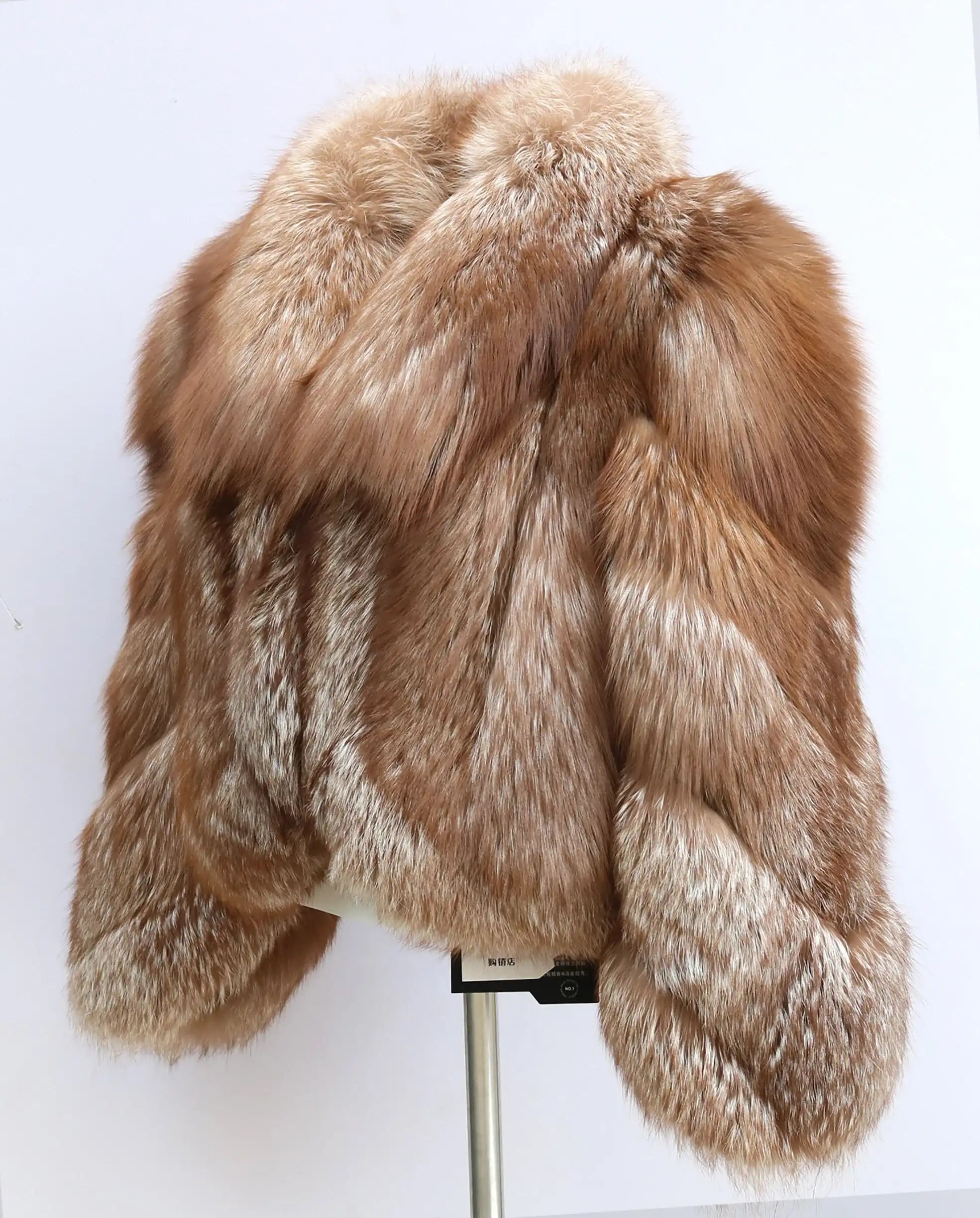 Erika Big Fluffy Fox Fur Coat