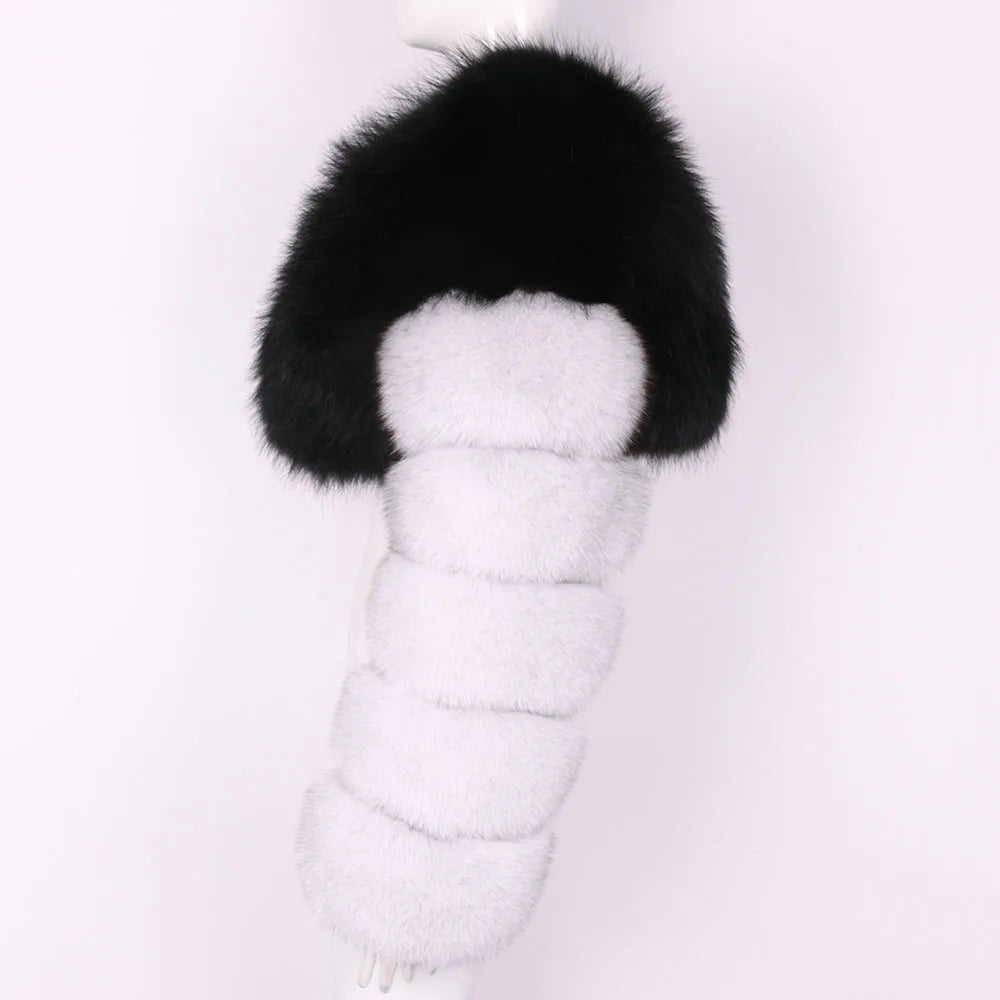 Sophia Lily Cropped Fox Fur Coat