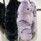 Violet Whisper Fox Fur Coat