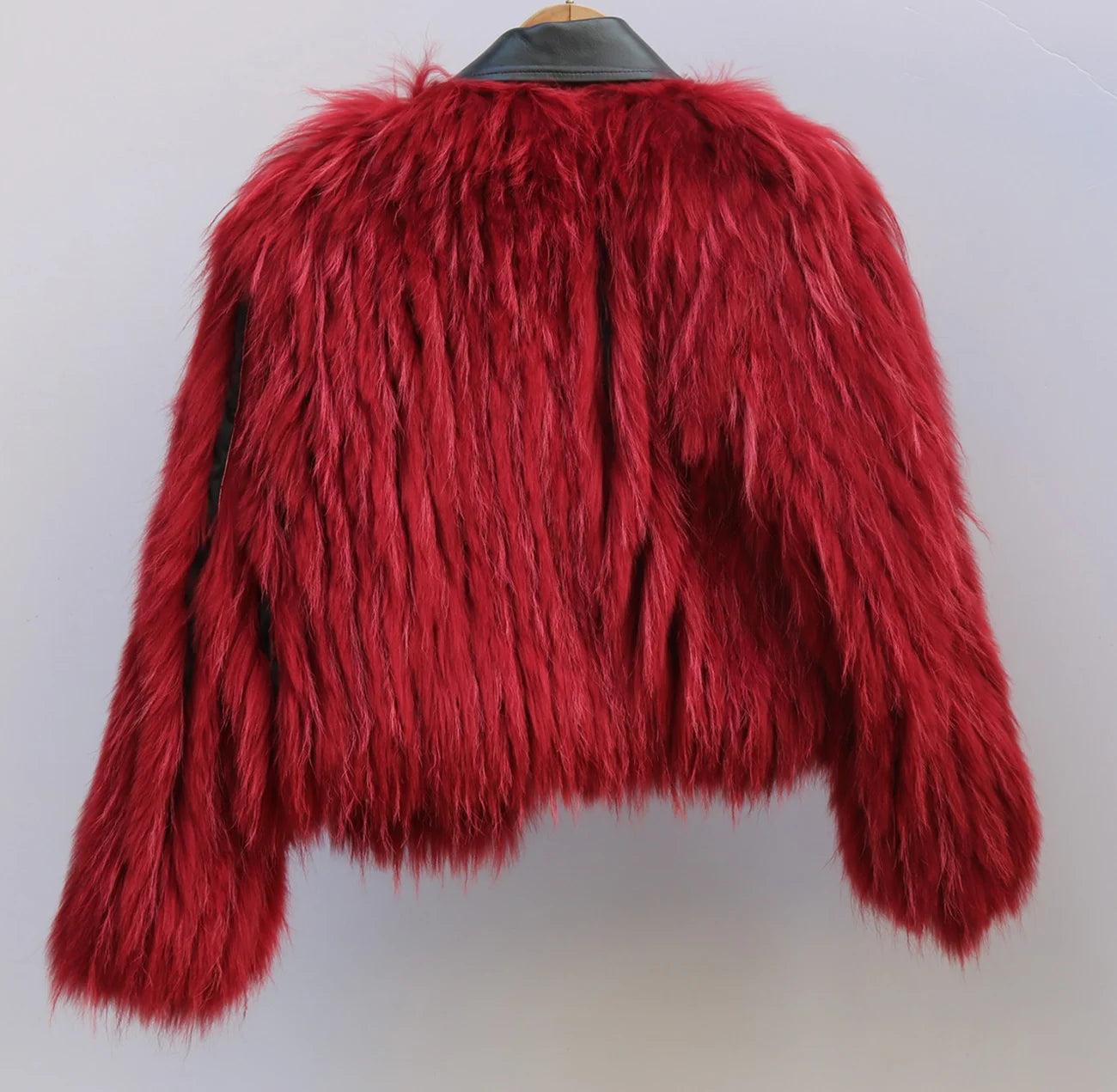 Quinn  Raccoon Fur and Genuine Leather Jacket