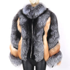 Blair Fox Fur Coat with Collar