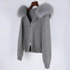 Luna Fur Collar Cardigan
