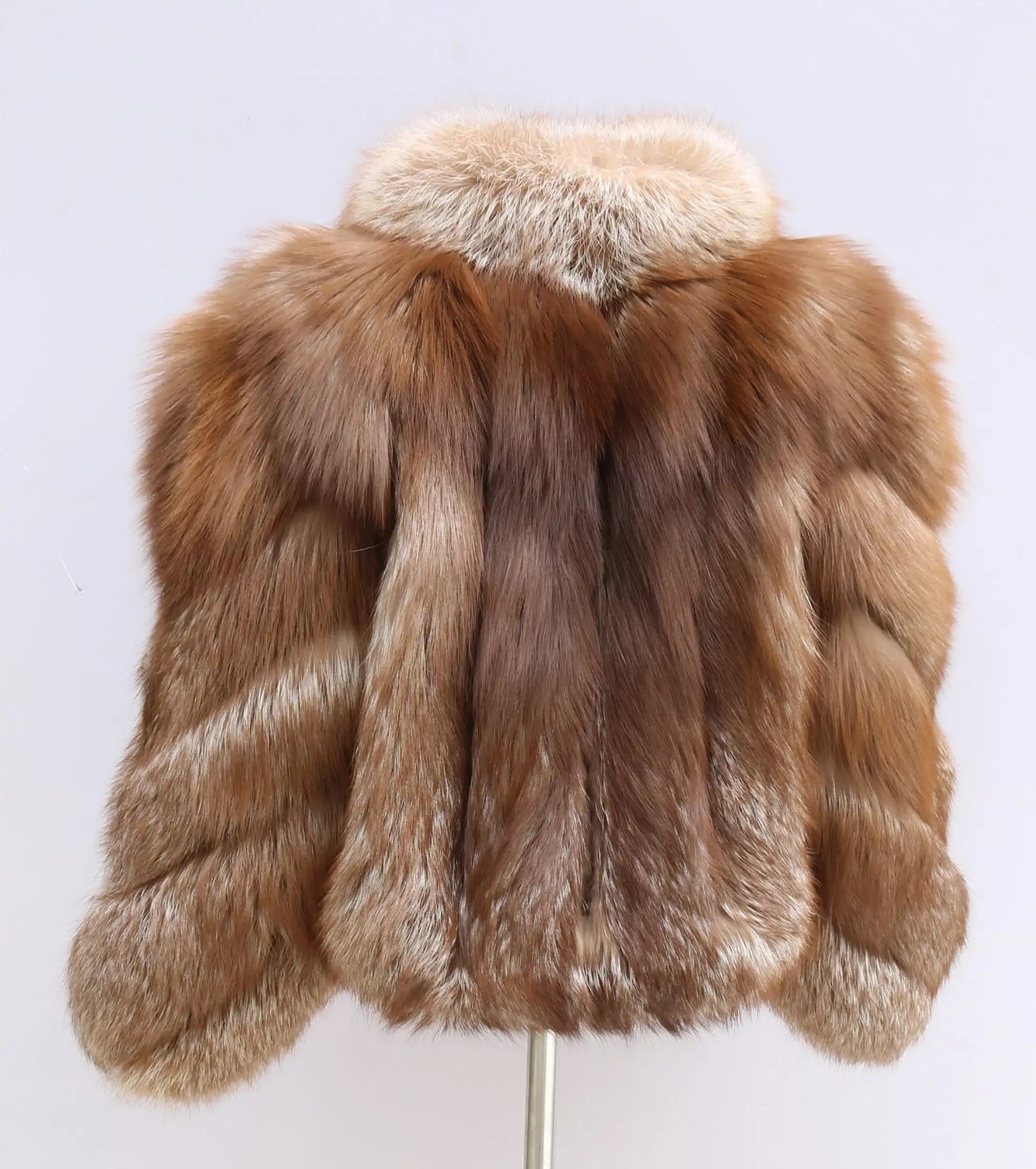 Erika Big Fluffy Fox Fur Coat