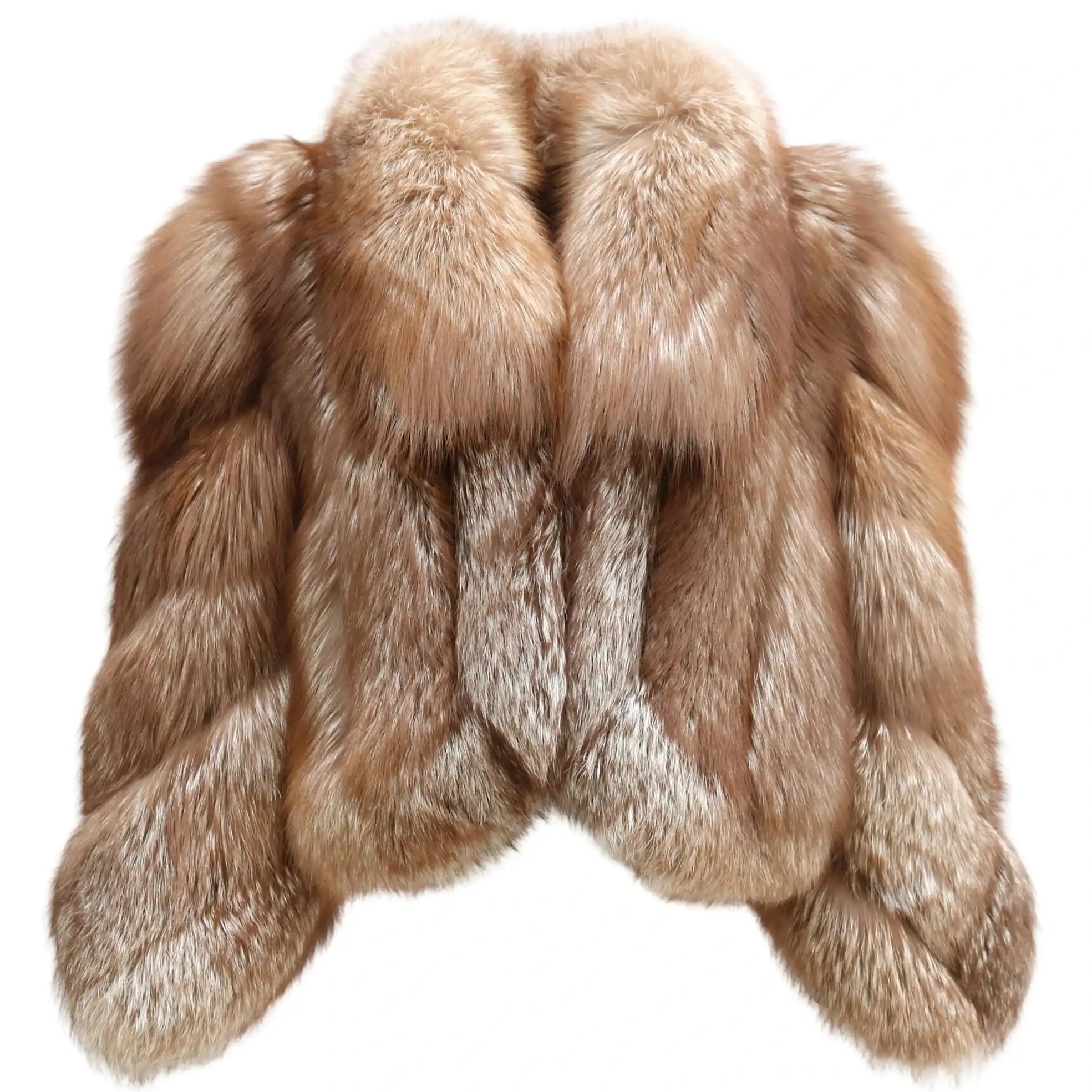 Erika Big Fluffy Fox Fur Coat