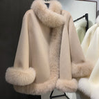 Leonora Wool Coat and Fox Fur Collar