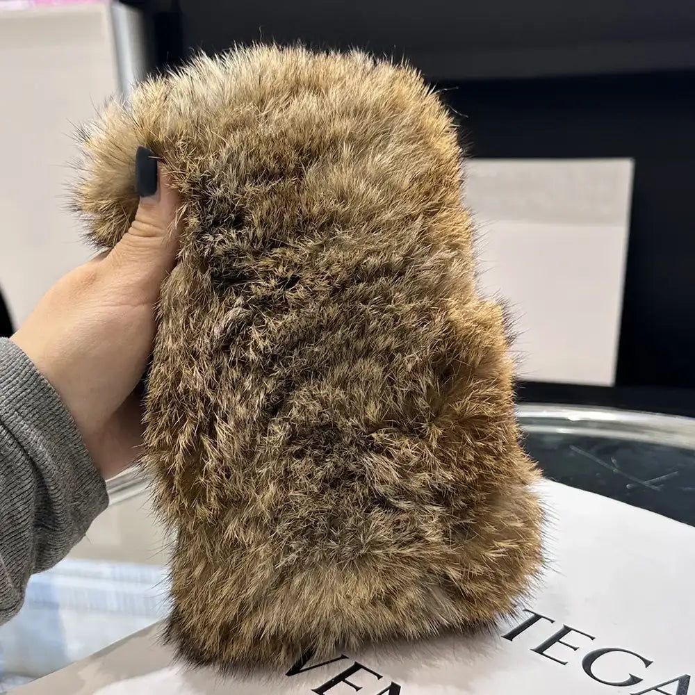 Rabbit Fur headband Knitted