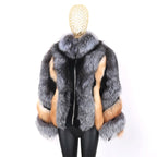 Blair Fox Fur Coat with Collar