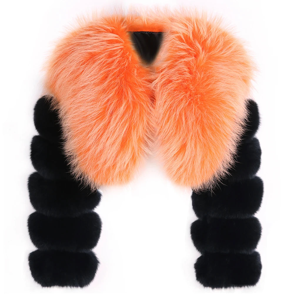 Sophia Lily Cropped Fox Fur Coat