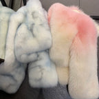 Violet Whisper Fox Fur Coat