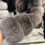 Sophia Lily Cropped Fox Fur Coat