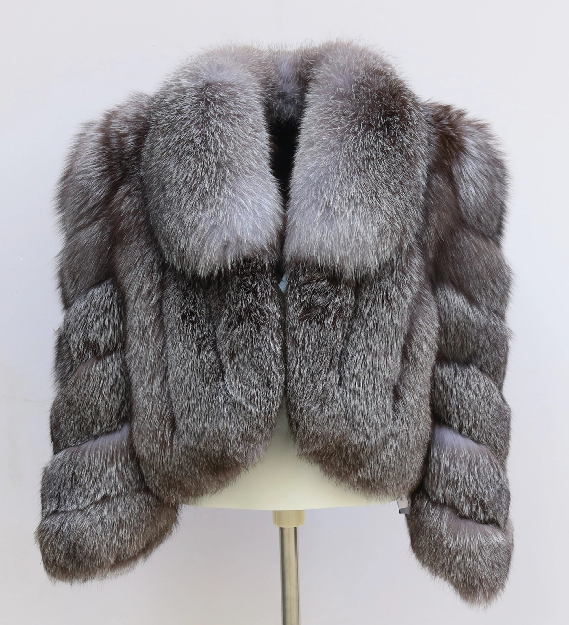 Erika Big Fluffy Fox Fur Coat