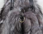 Real Fox Fur Tote Bag Designer Luxe Collection Exclusive
