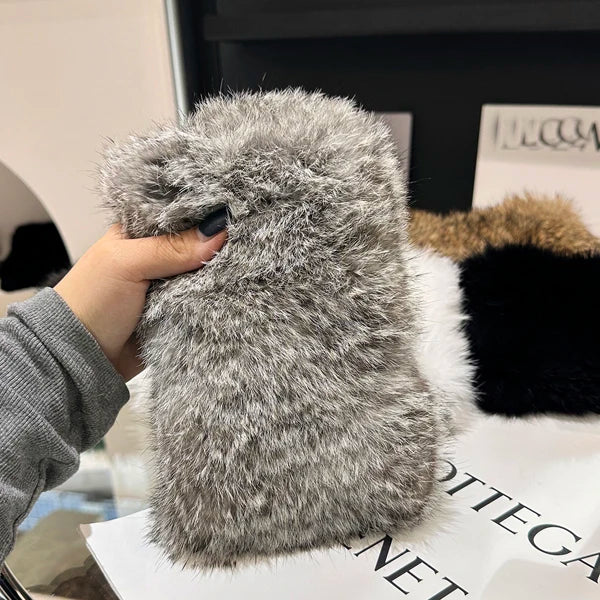 Rabbit Fur headband Knitted