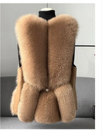 Elle Aspen Fox Fur Gilet