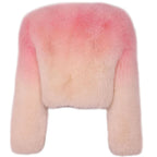Violet Whisper Fox Fur Coat