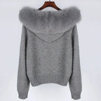 Luna Fur Collar Cardigan