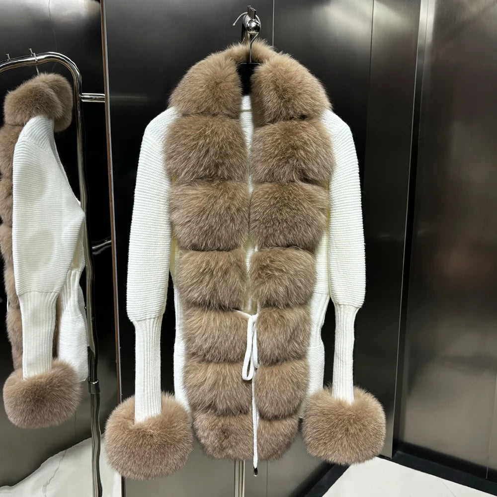 Chloe winter Fox Fur Cardigan