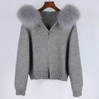 Luna Fur Collar Cardigan