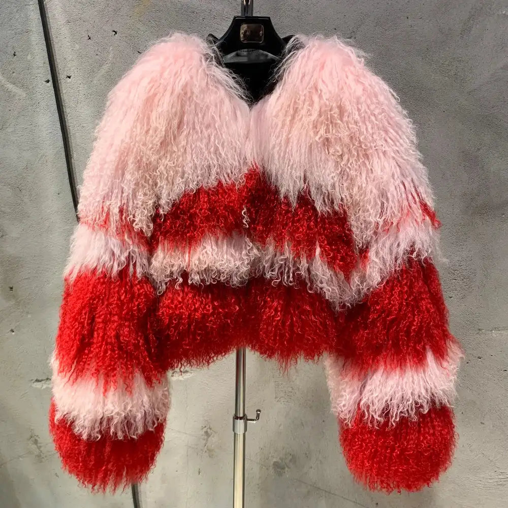 Stella Frost Mongolian Shearling Fur Coat