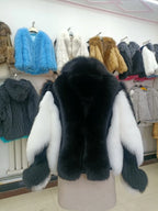 Blair Fox Fur Coat with Collar