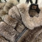 Lucy Magnificent Fox Fur Poncho