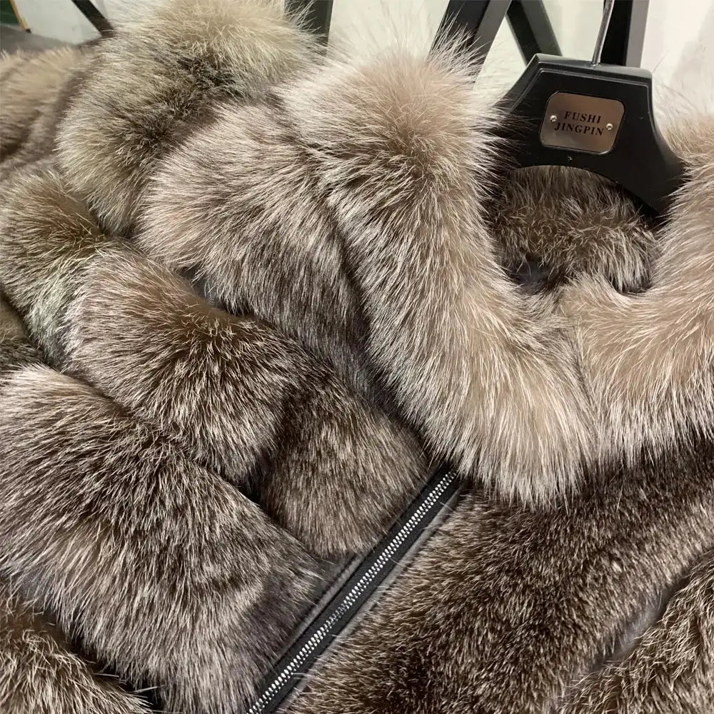 Lucy Magnificent Fox Fur Poncho