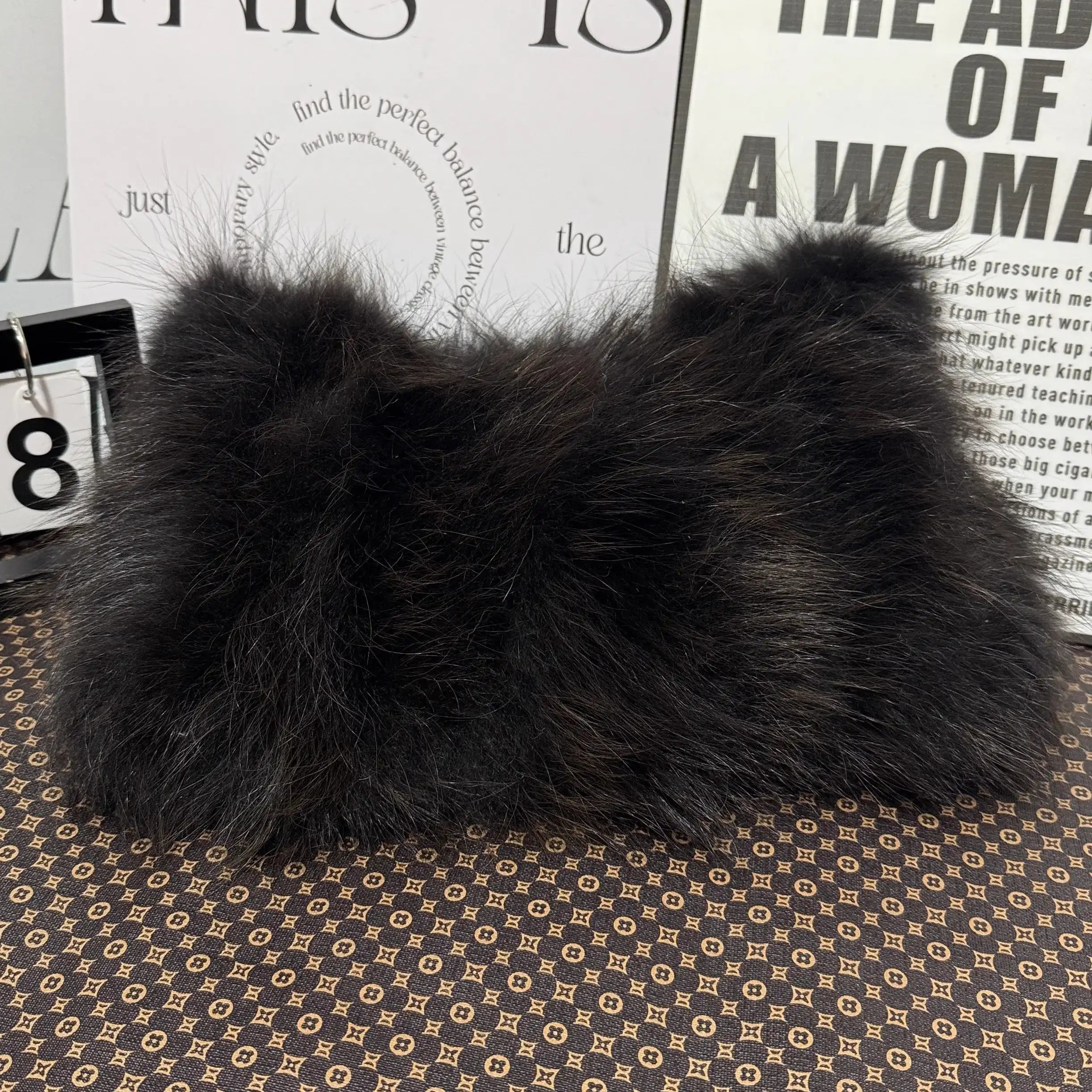 Winter Fox Fur Bag Real Silver Fox Fur Handbag Exclusive